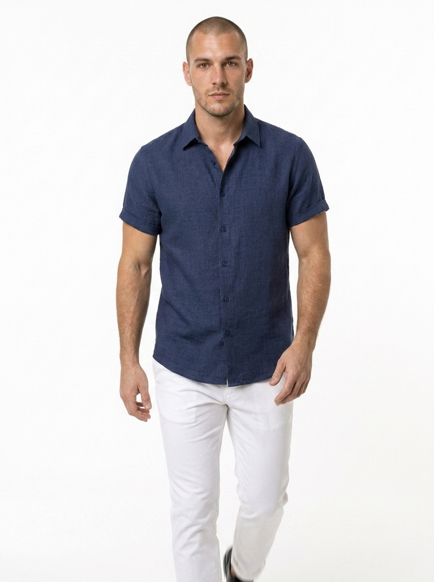 Camisa clásica de lino