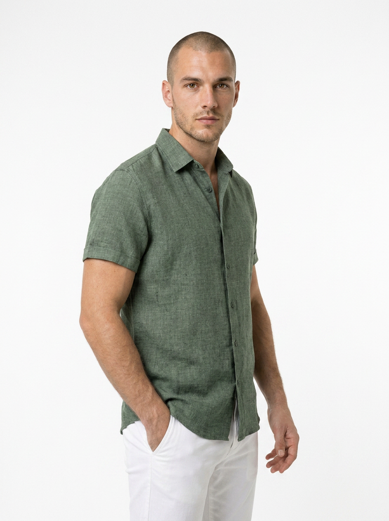 Camisa clásica de lino