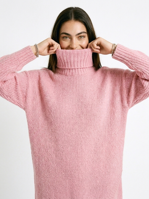 Jersey de cuello alto y manga larga