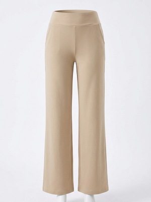 Pantalones elegantes de jersey suave